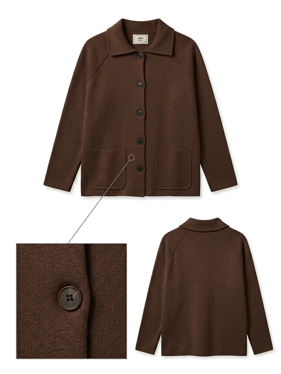 Veste chemise en maille